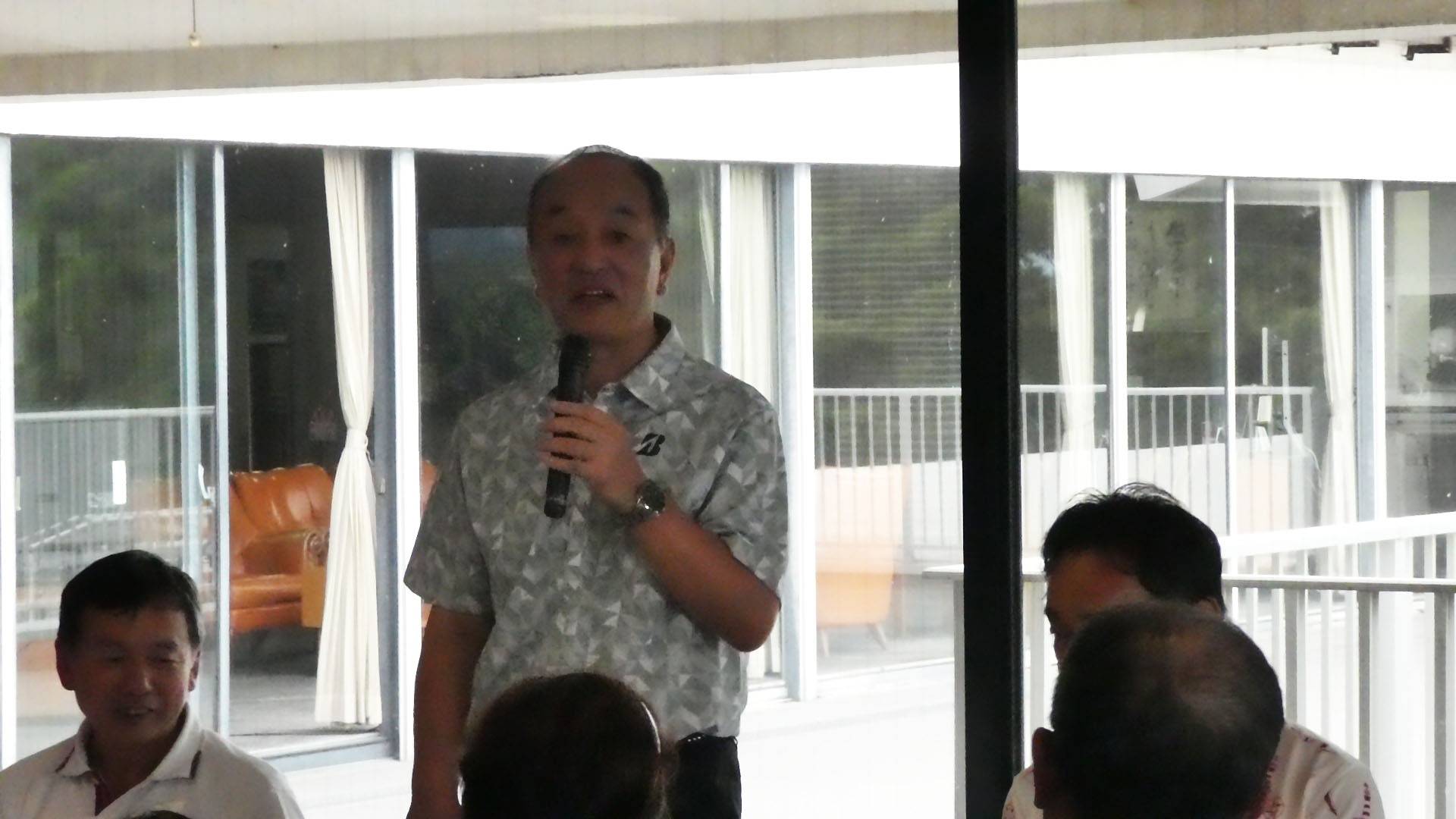 ベストグロス賞 島崎修一(仰岳会B)さんの挨拶