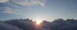 白馬岳雲海夕日 152x60