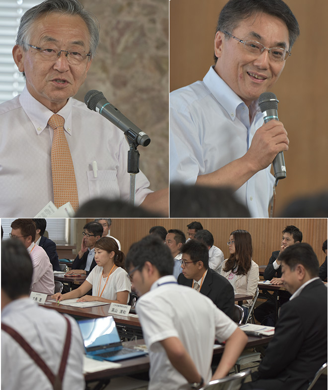 村椿晃魚津市長・富山大学　遠藤俊郎学長