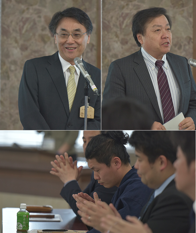 村椿晃魚津市長・富山大　鈴木副学長