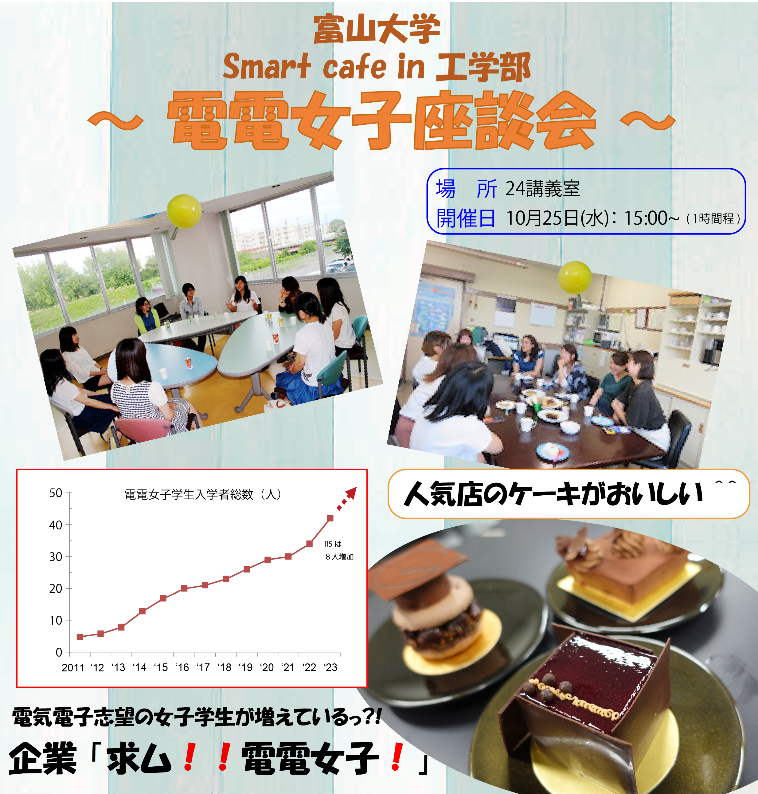 2023/10/28)Smart Cafe in　工学部～電電女子座談会～