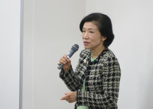 4挨拶：市田蕗子学長補佐.JPG