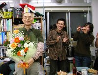 Party to celebrate our professor's getting well. -13