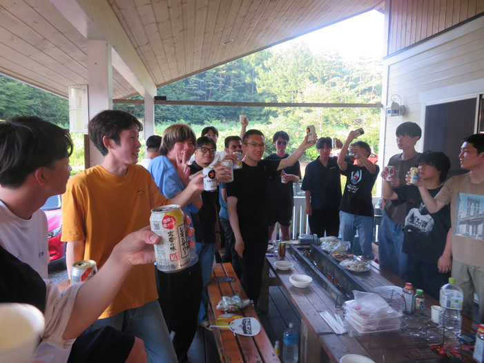 明野高原キャンプ場にて　バーべキュー