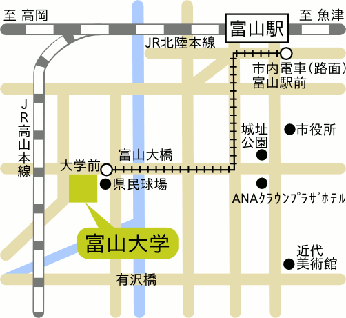 富山市内地図